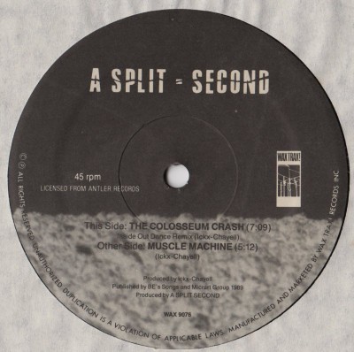 A Split-Second - The Colosseum Crash - vinyl - www.jiggyjamz.com