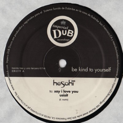 Hesohi - Say I Love You - vinyl - www.jiggyjamz.com