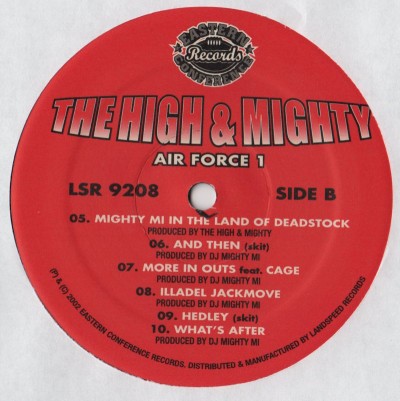 High and Mighty Air Force1 LP - Used vinyl - LIKE NEW - www.jiggyjamz.com