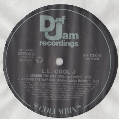 LL Cool J - Around The Way Girl - vinyl - Picture cover - www.jiggyjamz.com