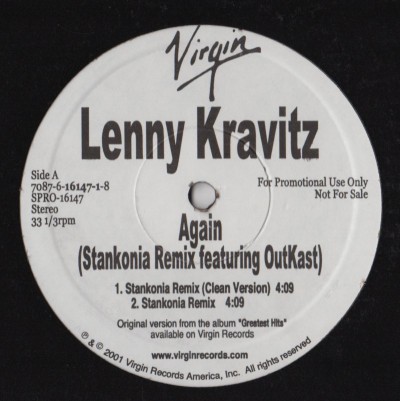 Lenny Kravitz OutKast - Again - Vinyl - www.jiggyjamz.com