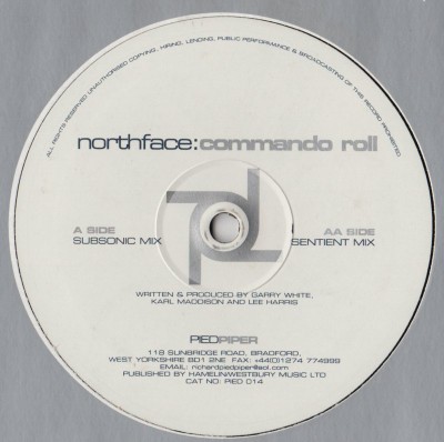 Northface - Commando Roll - Progressive House trance - vinyl - www.jiggyjamz.com