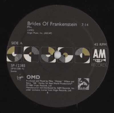 OMD - Brides Of Frankenstein - Acid House Remix - vinyl - www.jiggyjamz.com
