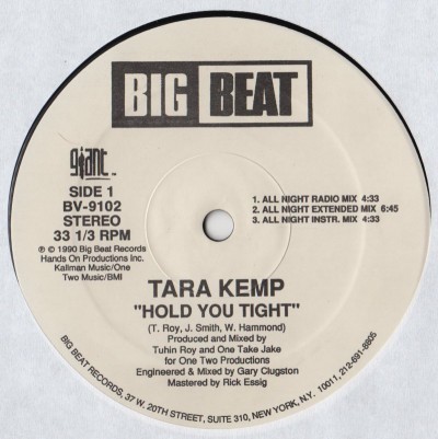 Tara Kemp - Hold You Tight - vinyl - www.jiggyjamz.com