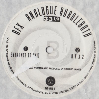 AFX - Analogue Bubblebath (Aphex Twin, Richard D. James) vinyl - www.jiggyjamz.com