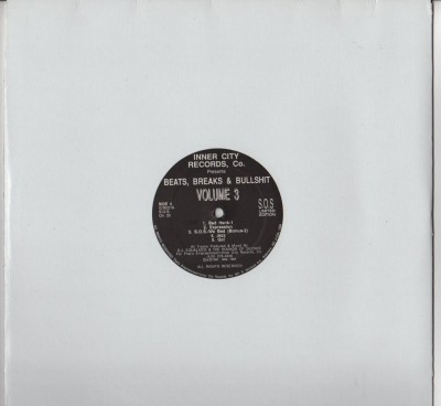DJ Equalizer and Sounds Of Silence, The - Beats, Breaks and Bullshit Volume 3 - vinyl - www.jiggyjamz.com