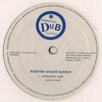 Dubtribe Sound System - We Used To Dance-IDR-008 - vinyl - www.jiggyjamz.com