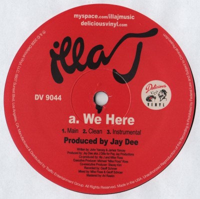 Illa J - We Here (12) vinyl - J-Dilla - www.jiggyjamz.com