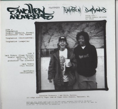 Swollen Members - Temptation - Dark Riders - vinyl - www.jiggyjamz.com