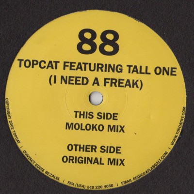 Top Cat - I Need A Freak - Moloko - house vinyl - www.jiggyjamz.com