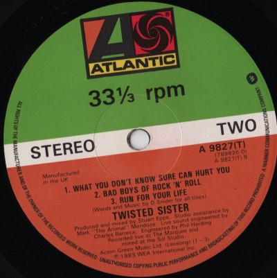Twisted Sister - The Kids Are Back - 12" single - vinyl - www.jiggyjamz.com