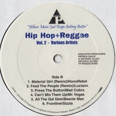 hip hop reggae dancehall - vinyl LP - www.jiggyjamz.com