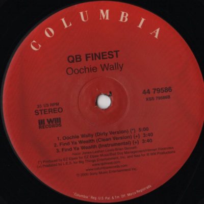 QB Finest – Oochie Wally / Find Ya Wealth (12″) | JiggyJamz Vinyl