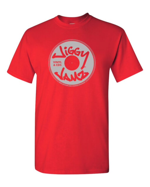 JiggyJamz T-Shirt -MENS- METALLIC SILVER LOGO