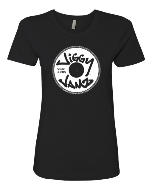 JiggyJamz T-Shirt -WOMENS- Small-XL - WHITE LOGO