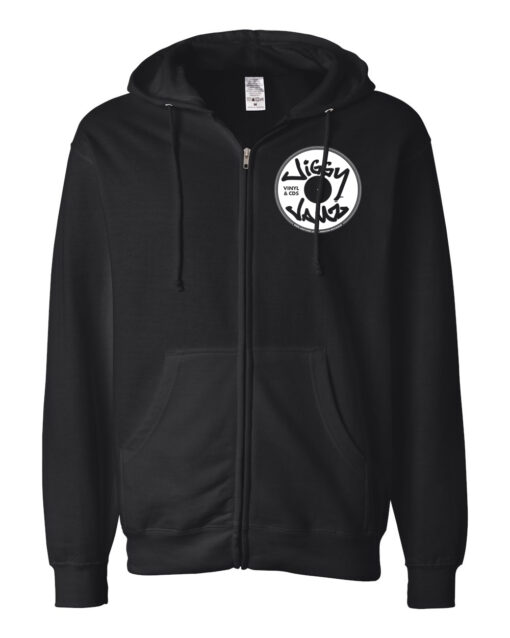 JiggyJamz Zipper Hoodie (WHITE LOGO)