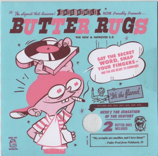 Butter Rugs - 7 Inch Slipmat Pair (Black or White)