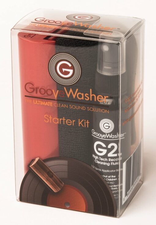 GrooveWasher Record Cleaning Starter Kit (Red)