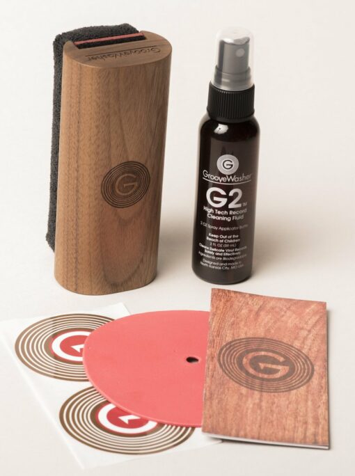 GrooveWasher Record Cleaning Kit (Walnut)