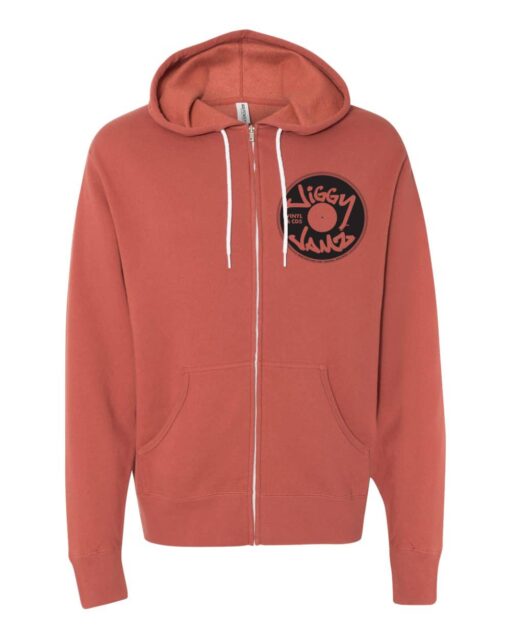 JiggyJamz Zipper Hoodie-Rust-2022