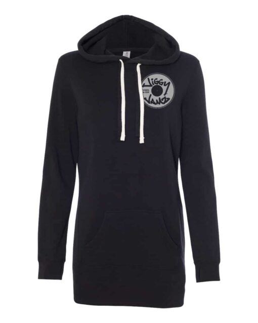 JiggyJamz Hoodie Dress -Black-2022