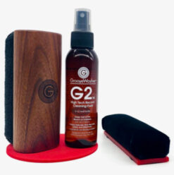 GrooveWasher Record Cleaning Kit Combo (Walnut)(+Black Magic Pad)