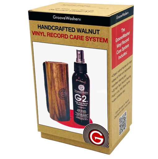 GrooveWasher Record Cleaning Kit Combo (Walnut)(+Black Magic Pad) - Image 2