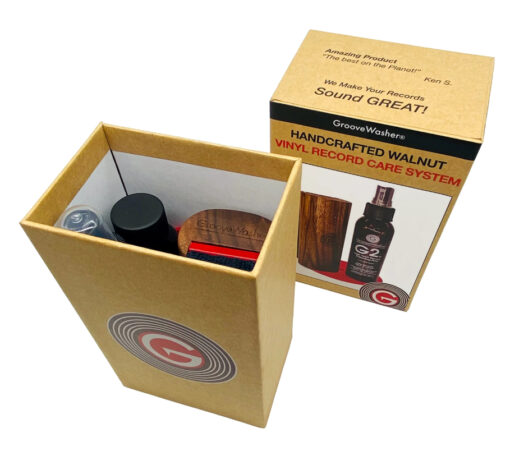 GrooveWasher Record Cleaning Kit Combo (Walnut)(+Black Magic Pad) - Image 3