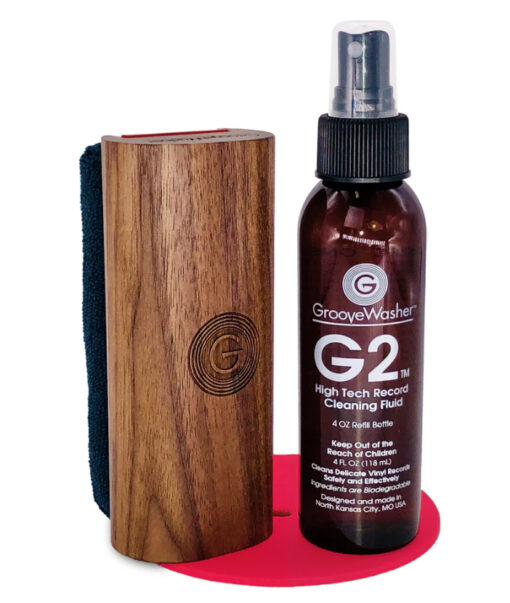 GrooveWasher Record Cleaning Kit Combo (Walnut)(+Black Magic Pad) - Image 4