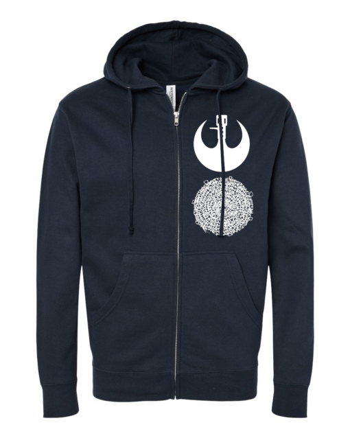 JiggyJamz Zipper Hoodie White Logo 2025-Midweight Sweatshirt