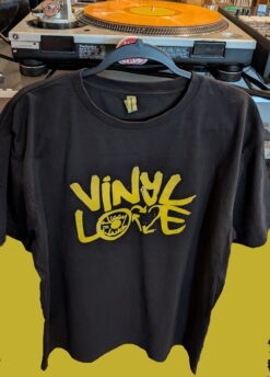 VINYL LOVE T-Shirt Black-Yellow THR x JiggyJamz 2026